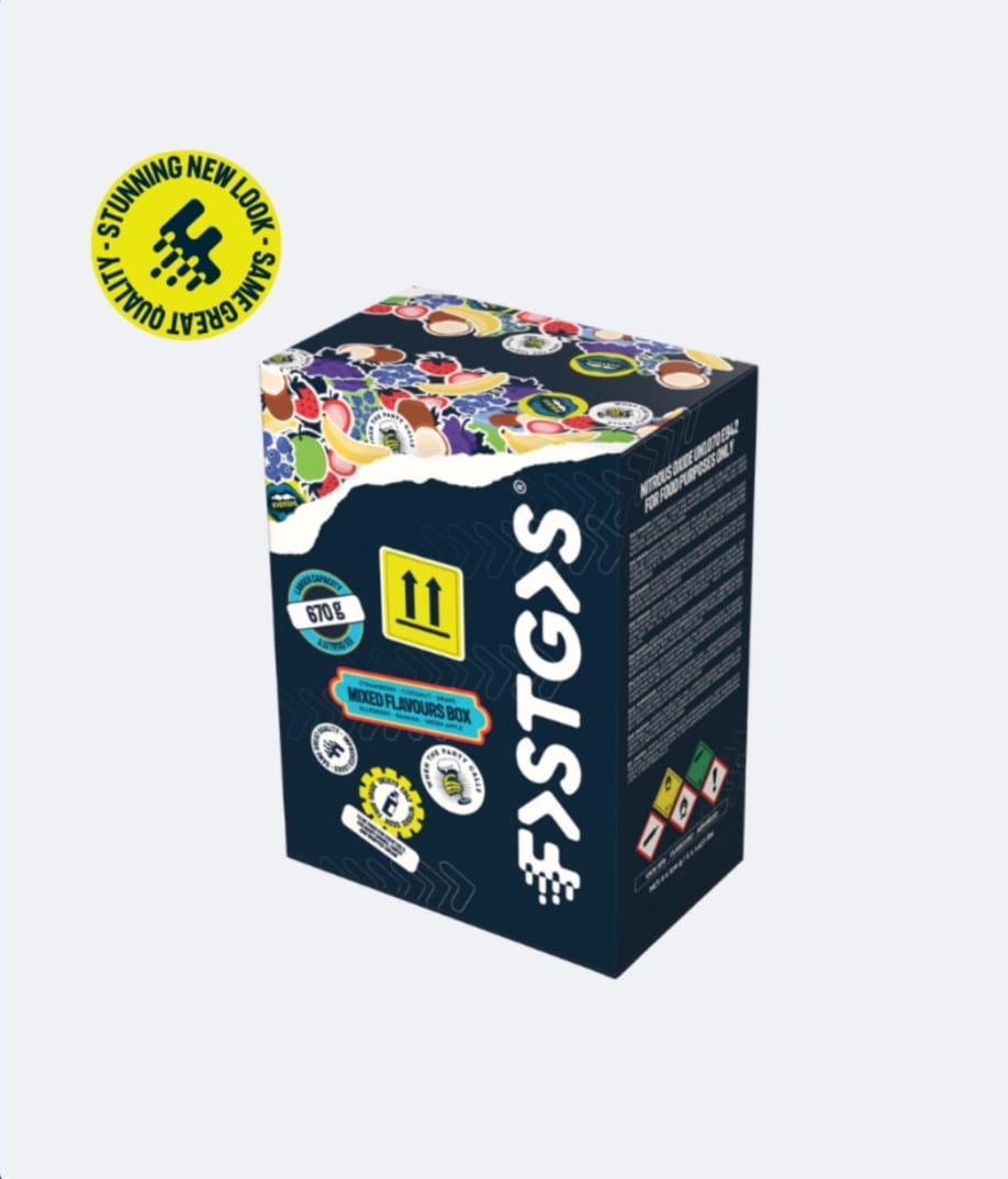 Pack 6 Sabores FastGas Cargador De Crema 670g